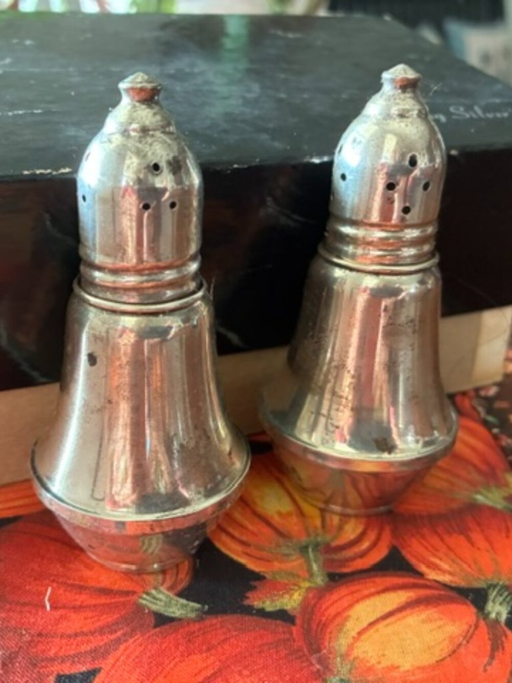 VINTAGE * 2 pairs DUCHIN Weighted STERLING SILVER Salt & Pepper SHAKERS Orig Box